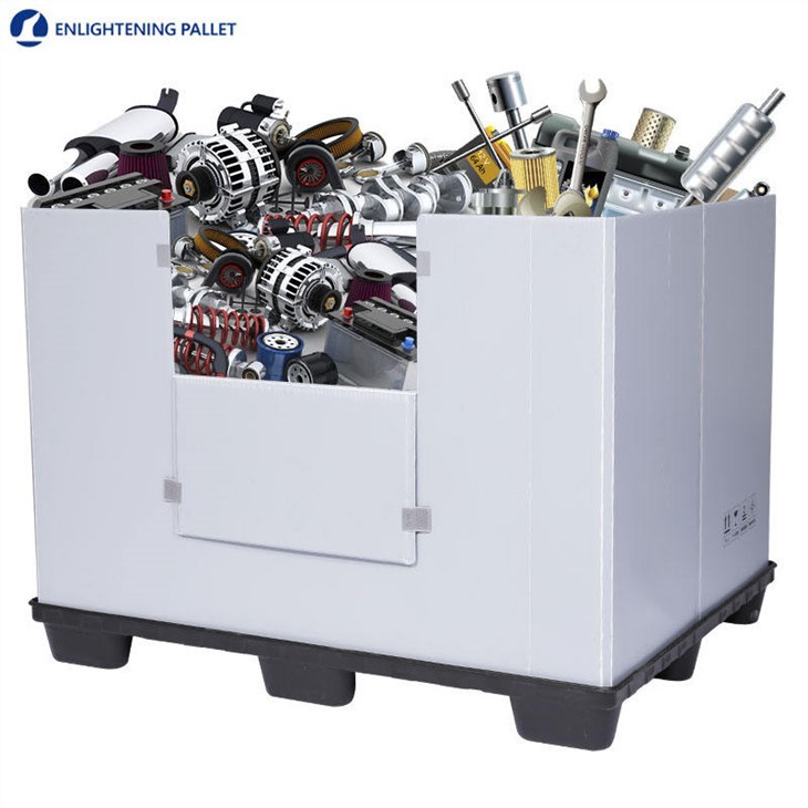 Avto ehtiyot qismlarni saqlash uchun palletlar qutisi
