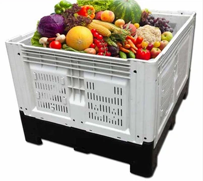 Shamollatilgan yig'iladigan palletli konteynerlar